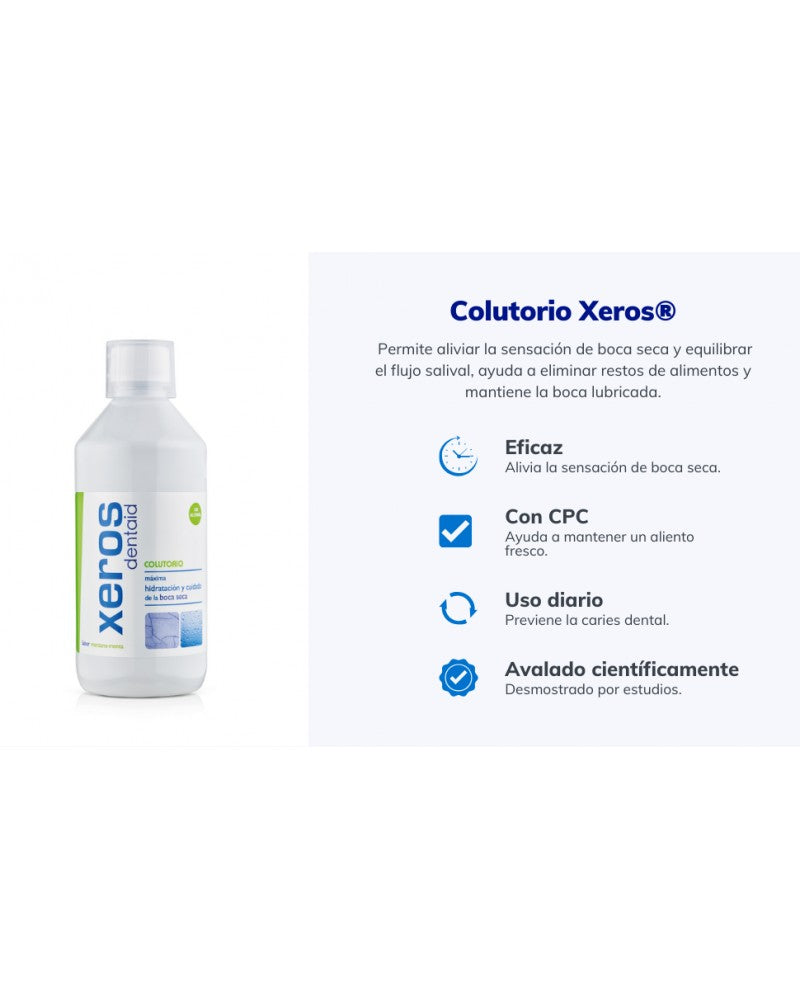 Enjuague Bucal Xeros DENTAID® 500ml Hidratante Oral