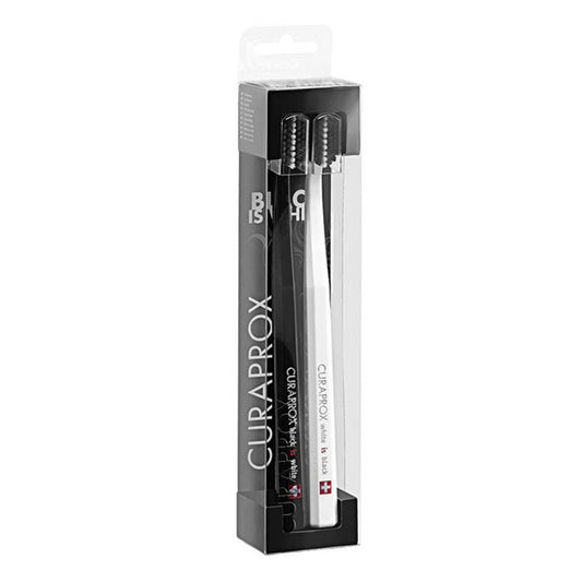Cepillo de Dientes CURAPROX® DUO Edición White is Black Ultra Suaves