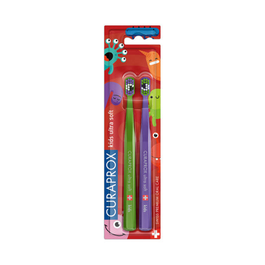 Cepillo de Dientes CURAPROX® DUO Kids Little Bacteria Edition Ultra Suaves
